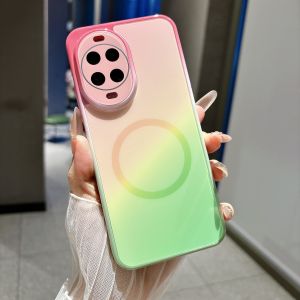 Shockproof Gradient Wireless Charging Magnetic Case for Huawei Nova 15 Slim Built-in Camera Protection Phone Cover Hard Funda