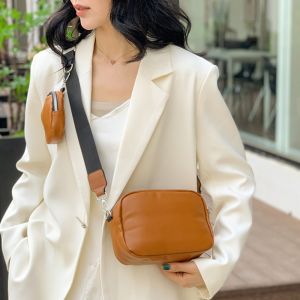 GJURD Vintage Bag with Pouch Cross Body Large Capacity PU Leather Bag Trendy Black Shoulder Bag Girls