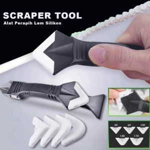 TITIK TIGA 5in1 Sealant Scraper Tool Alat Pembersih Perapi Lem Silikon Nat Lantai Alat Perapih Seal Nat Keramik Scraper Pembersih dan Perapih Lem Sealant