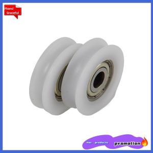 Fkend High Quality U Groove 625 Round Pulley Ball Bearing Wheel Roller For Door Windows Shower Pulleys Drawer POM Guide Wheel