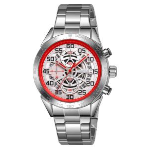 SKMEI 9338 Jam Tangan Pria Analog Chronograph Tali Stainless