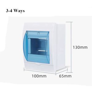 【COD&Ready Stock】2-3/3-4/4-6/5-8/9-12 Ways Circuit Breaker Distribution Protection Box Indoor Wall Mount Plastic Box With Waterproof Electric Transparent Cover