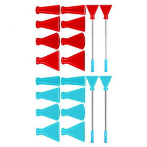 Multi size Blow Nozzle Set with Stainless Steel Straws and Silicone Tip for Fluid Art Painting Creations Supplies