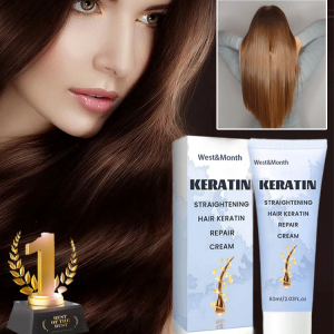 Keratin Hair Mask Caring Cream Hair Treatment Mask Deep Repair Hair Film Frizz Dry Hair Of Split Ends Hair Care