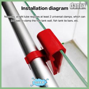 danux Aquarium LED Light Holder Water Pipe Hose Mount Bracket Fixed Clip Fish Tank Hose Clamp Submersible Fish Tank Accessories