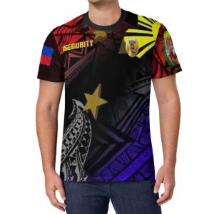 Fashion Ahead Security Officer Guard Defender High Quality Full Sublimation Mens T-Shirts 3d Print Security Guard Uniform