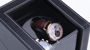 MODOFO Automatic Watch Winder PU Leather Dual Watch Winder Mechanical Watch Box 1-0/2-0 Watch Shaker【Fast Shipping】