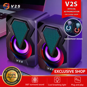 V2S S7BT Multifunction Bluetooth Desktop Audio Mini Speaker With RGB Lights