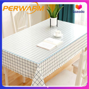 【Square Table】2mm PVC Crystal Thick All Size Customizable Waterproof Oil Resistant Tablecloth Transparent Plastic Protective Dining Table Pad Soft Glass Kitchen Wood Vinyl Tablecloth Cover