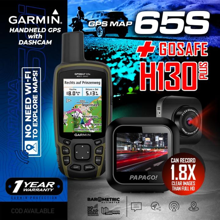 Garmin GPS MAP 65S with H130 PLUS 1080P FULL-HD Dashcam | Lazada PH