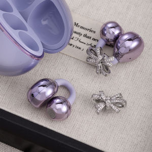 Earphone Clip Headphone Holder Bow Tie Earrings High Quality Alloy Material Invisible Clip Design Decorative