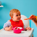 Bbox Silicone First Feeding Set Bowl + Spoon – Lemon Sherbet. 