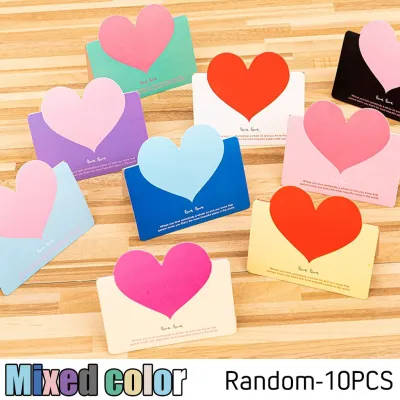 10/30/50Pcs Card Love Letter ValentineS Day Love Wish Message Foldable Heart Cards