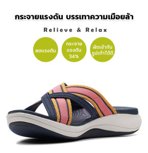 รองเท้าผู้หญิงรุ่นใหม่ในฤดูร้อน รองเท้าสวมผ่านหน้าเท้าแบบครอสและมีพื้นหนาสไตล์ยุโรปขนาดใหญ่สำหรับใส่เดินชายหาด