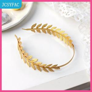 JCSYFAC Mới Retro Vàng màu lá Headband headpiece vương miện vương miện Mũ Nữ Thần Hy Lạp đầu trang sức cô dâu phụ kiện tóc cưới