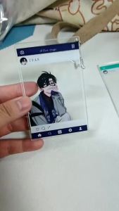 2Pcs/Set Anime TV ALIEN STAGE Transparent card Keychain Till Ivan Figure Bag Key Chain Acrylic Pendent Keyring