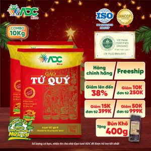 Gạo Tứ Quý (ST25) - Dẻo ngọt dai cơm - Vietnam Certified Organic - Canh tác theo tiêu chuẩn hữu cơ - Túi 5kg