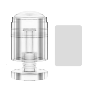 Nail Stamper French Tip Nail Rotatable Nail Art Stamper Clear Silicone Nail Stamping Jelly Stamper Nails Art Tool