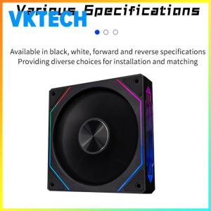 [Vktech] 120mm Cooling Fan 800-1800RPM 5V 3Pin ARGB Case Cooler Fan 4Pin PWM for PC Case Cooling System CPU Water Cooler