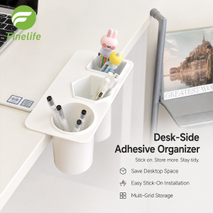 Stationery storage desk side hanging design multi grid pen holder desktop storage saving space