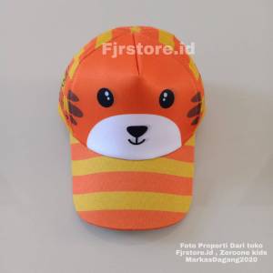 Topi Baseball Anak Motif Prin Karakter Tiger Baby Shark Kelinci - Topi Anak Laki Laki - Topi Anak Perempuan
