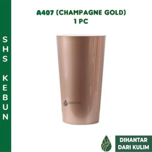 2-Layer Self Watering Pot Cylinder Flower Pot A407 Pasu Hiasan Pasu Bunga Pasu Bunga Bersumbu  懒人花盆 SHS KEBUN