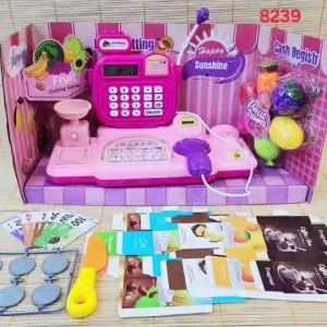 (Có Hỏa Tốc TPHCM) Hộp Đồ Chơi Máy Tính Tiền Siêu Thị Kèm Phụ Kiện Dành Cho Bé 8239 - Đồ chơi trẻ em Kids toys
