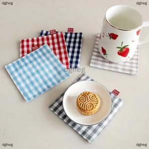 [COD] dgheg 1 5pcs Fabric Coaster Tea Towels Double Cloth Placemat Pure Cotton Insulation Pad Mug Pad Kitchen Table Decor