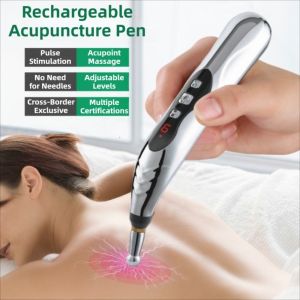 LZHDP MALL 5 Heads Electronic Acupuncture Pen Acupuncture Safe Meridian Pen Full Body Massage 9th Gear Acupuncture Point Pen Neck