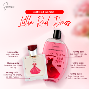 Bộ đôi Nước hoa và Sữa tắm nước hoa Nữ Gennie Little Dress 50ml + 450ml