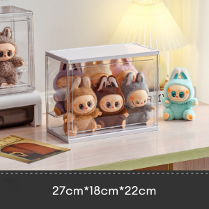 Pop Mart Doll Display Box Transparent Storage Box Storage Organizer Blind Box Acrylic Display Box Stackable Storage Box