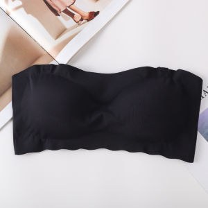 【Gift Straps】Seamless Bralette Plus Size Strapless Bra Bandeau Tube Removable Padded Top Stretchy