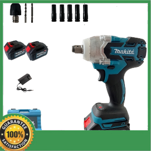 Makita 48V Cordless Impact Wrench Set – High Torque 1000Nm Complete Set with Batteries & Sockets