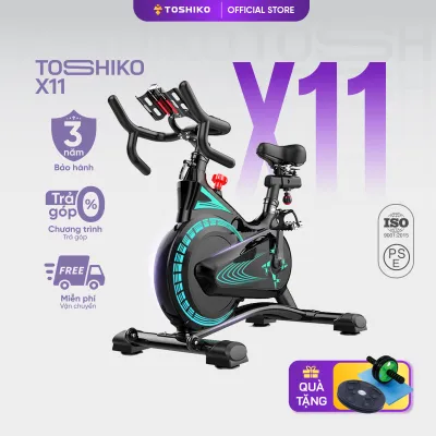 Xe đạp tập thể dục trong nhà Toshiko X11 xe đạp thể thao có đồ hồ hiển thị quãng đường calo tiêu thụ giảm mỡ săn chắc cơ thể xe đạp tập gym nâng cao sức khỏe xe đạp tập