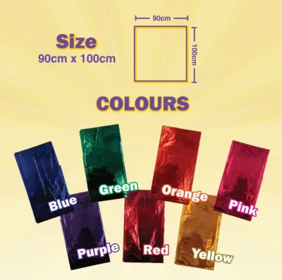 5pcs/10pcs Colored Cellophane Paper 90cm x 100cm for Gift Wrapping and Art Crafts