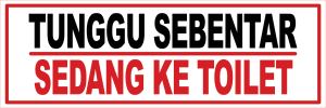 Sticker Stiker Petunjuk Warning Pengumuman tutup sebentar kamar anak cctv area ada yang dingin N421