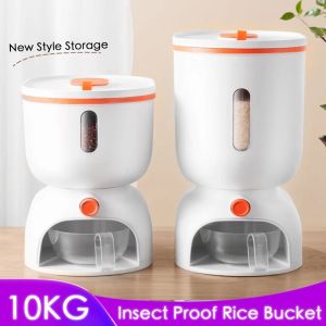 Creative Rice Bucket Insect Proof and Moisture Proof Seal Grain Box Household Chocolate Beans Candy Tank For Kitchen Organization