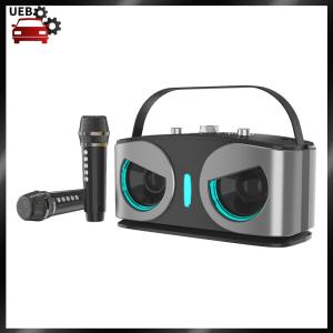 [Ueb Wholesale Mall] Portable BT Speaker System with 2 Microphones Outdoor BT Speaker for Adults Kids Home Party Gifts