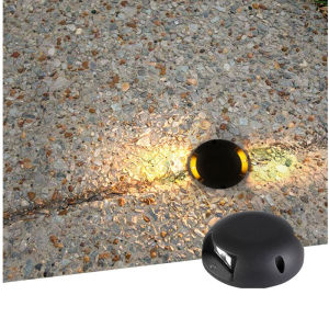 Ngoài trời dẫn đèn cầu thang không thấm nước đèn cầu thang bề mặt tường gắn đèn âm đất chiếu sáng boong footlights 85-265V IP68 DC12V