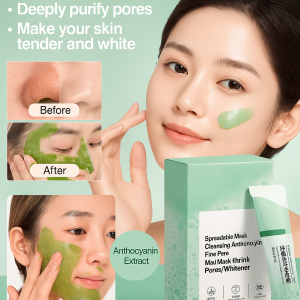 Whitening and Pore-Narrowing Foam Mask with Anthocyanin Deep Cleansing Brightens Skin Adds Moisture