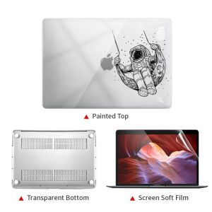 Laptop Case for Macbook Air Pro 13 14 15 16 inch 2023 A2779 A2780 A2941 Translucent graffiti hard shell Made of PC material provides effective anti-drop protection