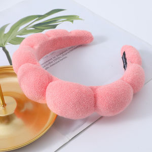 Sponge Hairband，European Style Elegance Sophistication Colorful Simple Thickened Secure Fit Soft Non Slip Comfortable and Durable for Women Summer Makeup Washing Face Skincare Hair Bands Headwear