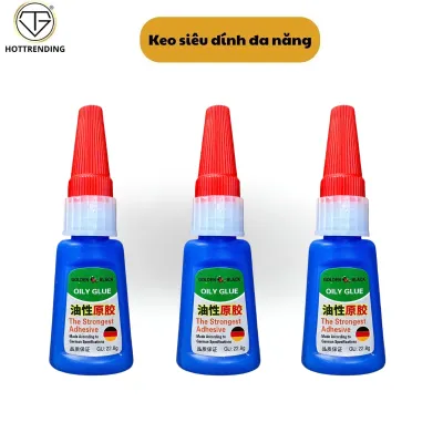 Combo 3 Lọ Keo OILY GLUE Siêu Dính Đa Năng Gấp 50 Lần Keo 502