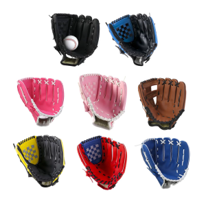 Left Hand Baseball Practice Glove PU Leather Fielding Glove Softball Practice for Kids/Adults Men Women