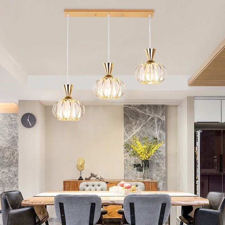 Crystal Pendant Lamp Droplights Ceiling Light Modern Simple Bar Counter