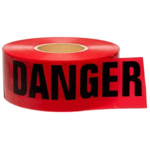 Danger Tape Red 3in x 300m