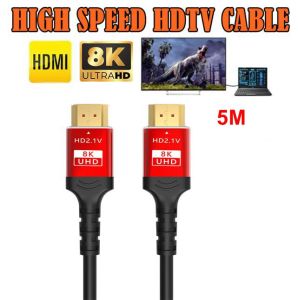 HDMI Cable 1.5M/3M/5M 8K 60Hz for HD Splitter 48Gbps HDMI2.1 Splitter Switch Digital