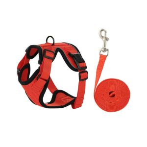 ER52858 Escape Proof Cat Harness and Leash Breathable Soft Cat Chest Strap Pet Walking Lead Leash Adjustable Cat Harness Vest Outdoor
