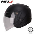 HNJ A4-002 Motorcycle Helmets Half Face for Women Clear Visor Motors Helmet with Men. 