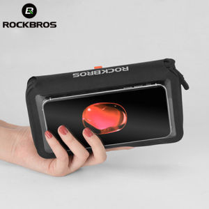 ROCKBROS Rainproof Bicycle Bag TPU Touch Screen Cell Phone Wallet Leisure Large Capacity MTB Road Bike Accessories Hand Bag
